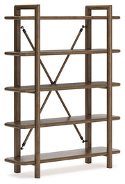 Roanhowe - Bookcase - Brown - R&R Furniture Gallery (Fountain Valley, CA)