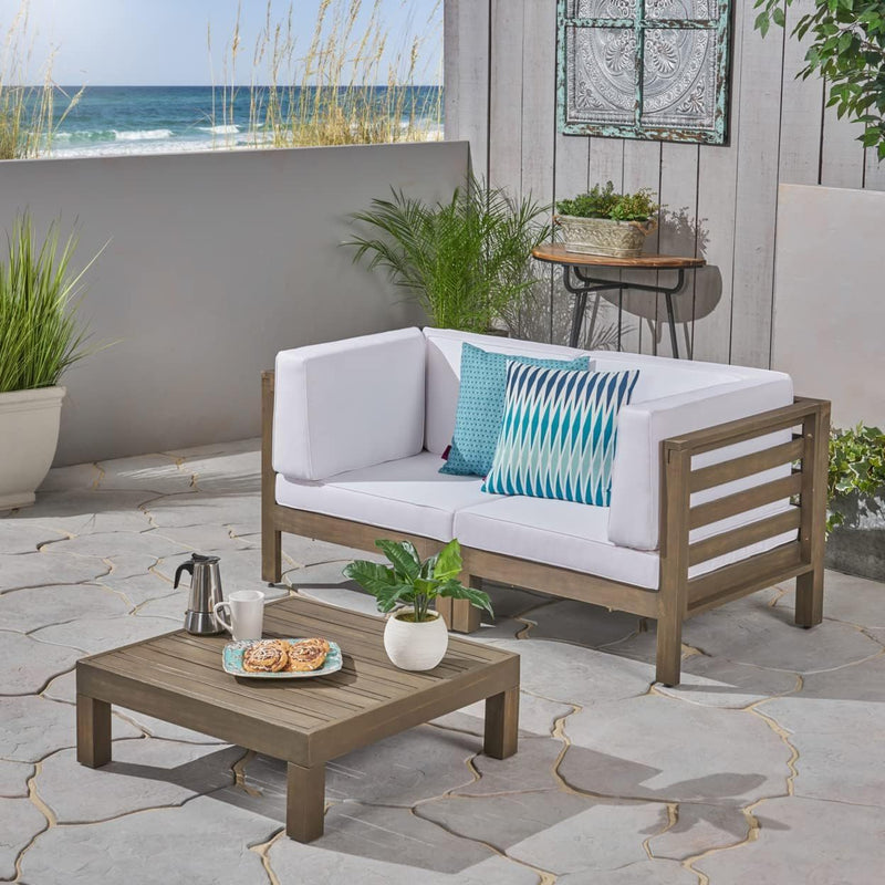 Oana - 3 Piece Love Seat Set With Coffee Table - R&R Furniture Gallery (Fountain Valley, CA)