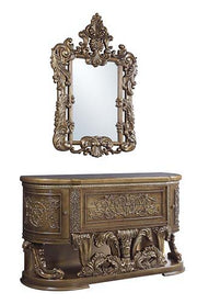 Constantine - Server - Brown & Gold - R&R Furniture Gallery (Fountain Valley, CA)