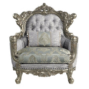 Miliani - Chair With Pillow - Fabric & Antique Bronze - R&R Furniture Gallery (Fountain Valley, CA)