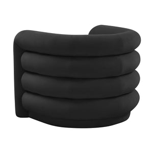Curves - Velvet Lounge Chair - R&R Furniture Gallery (Fountain Valley, CA)