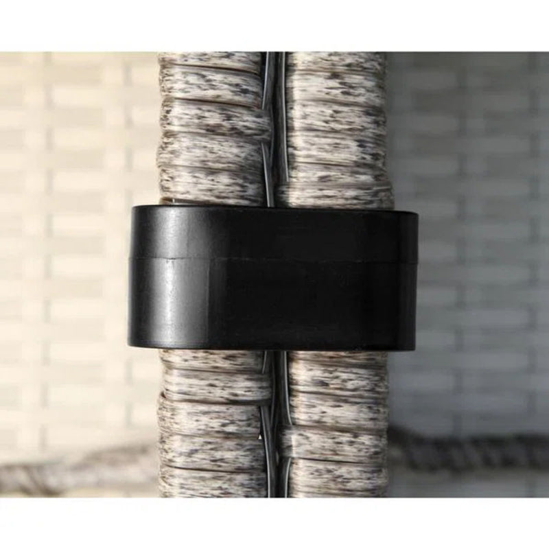 Modern Patio Rattan Sectional Set With Cushions - R&R Furniture Gallery (Fountain Valley, CA)