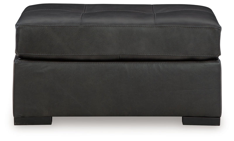 Brindley Pier - Oversized Accent Ottoman - Fog - R&R Furniture Gallery (Fountain Valley, CA)