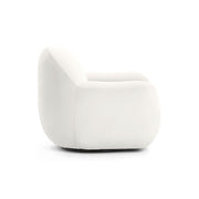 Tiago swivel chair by TOV Furniture featuring a modern design with a cushioned seat and sleek metal base.
