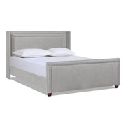 Elle - Wingback Upholstered King Bed - Silver Gray - R&R Furniture Gallery (Fountain Valley, CA)