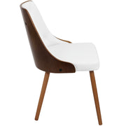 Lumi Source Gianna contemporary dining chair with modern design, featuring a sleek side chair with a stylish backrest and wooden legs.