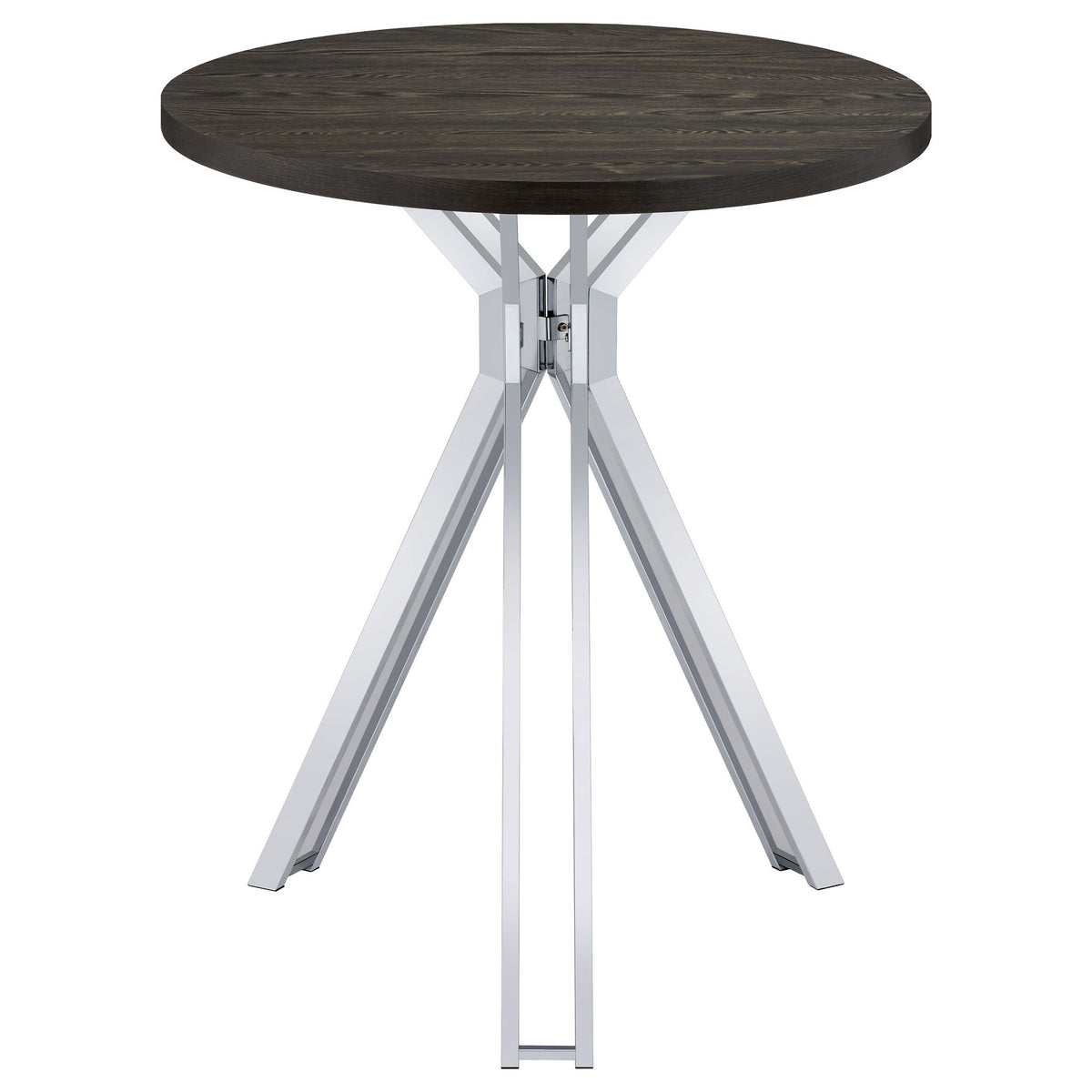 Edgerton - Round Height Bistro Bar Table - Dark Oak