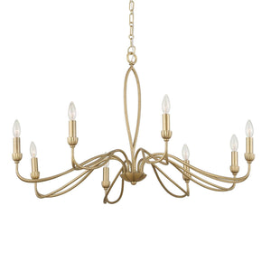 Corella - 8 Light Chandelier - Gold