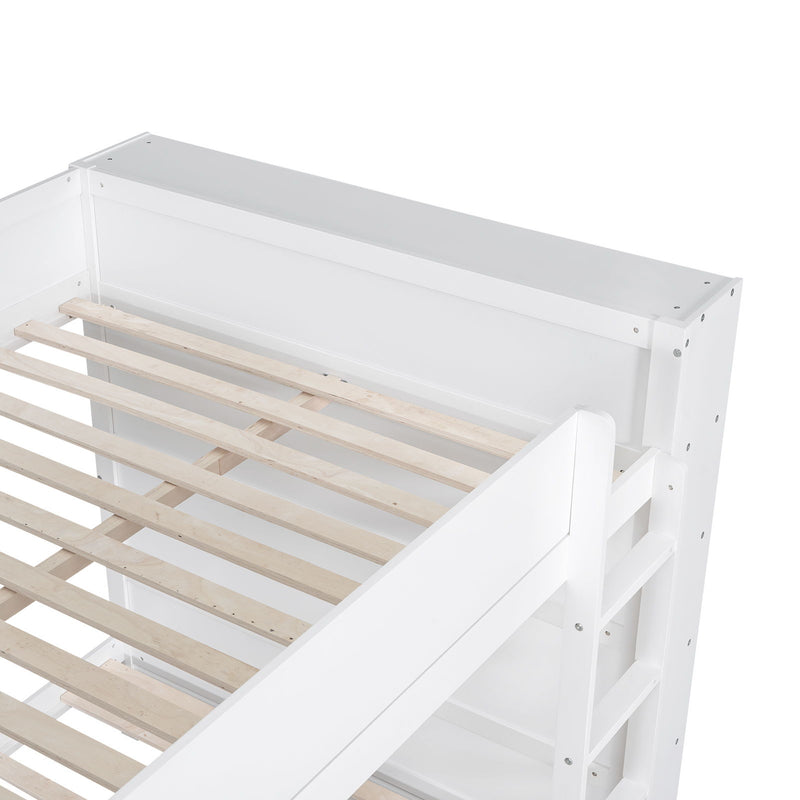 Bunk Bed With 2 Drawers And Multi Layer Cabinet - R&R Furniture Gallery (Fountain Valley, CA)