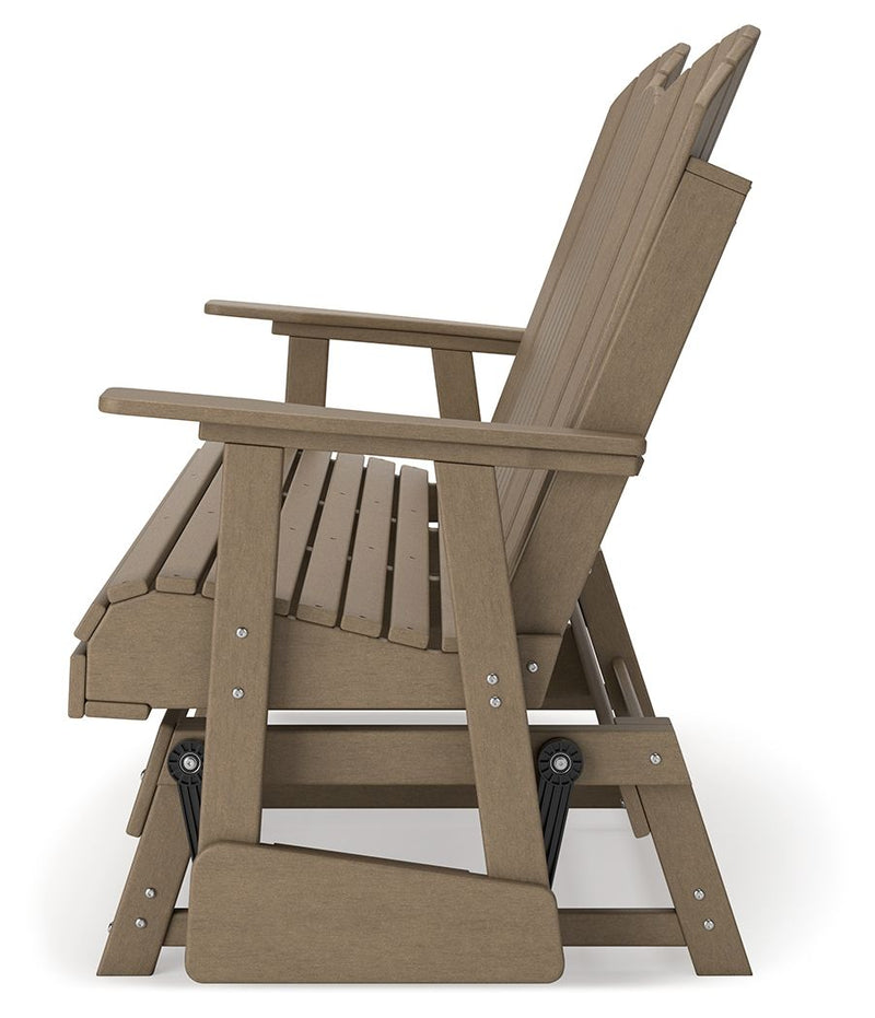 Hyland Wave - Glider Loveseat - R&R Furniture Gallery (Fountain Valley, CA)