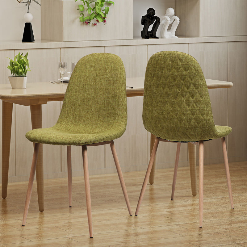 Elegant Dining Chair Set With Fabric - R&R Furniture Gallery (Fountain Valley, CA)