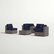 Wicker Seating Group Set With Table And Cushions - R&R Furniture Gallery (Fountain Valley, CA)
