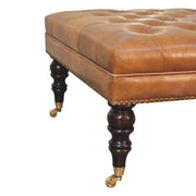Buffalo - Ottoman With Castor Legs - R&R Furniture Gallery (Fountain Valley, CA)