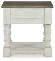 Havalance - Square End Table - White / Gray - R&R Furniture Gallery (Fountain Valley, CA)