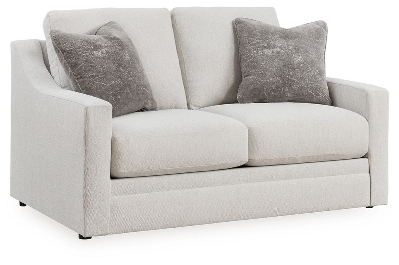 Maitelynn - Loveseat - Chalk - R&R Furniture Gallery (Fountain Valley, CA)
