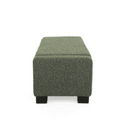 Noble House textured fabric ottoman bench with hinged lid, soft upholstery and sturdy construction for versatile seating and storage.