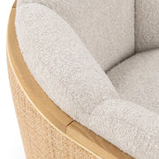 Daisy - Upholstered Swivel Chair - Coastal Sand - R&R Furniture Gallery (Fountain Valley, CA)