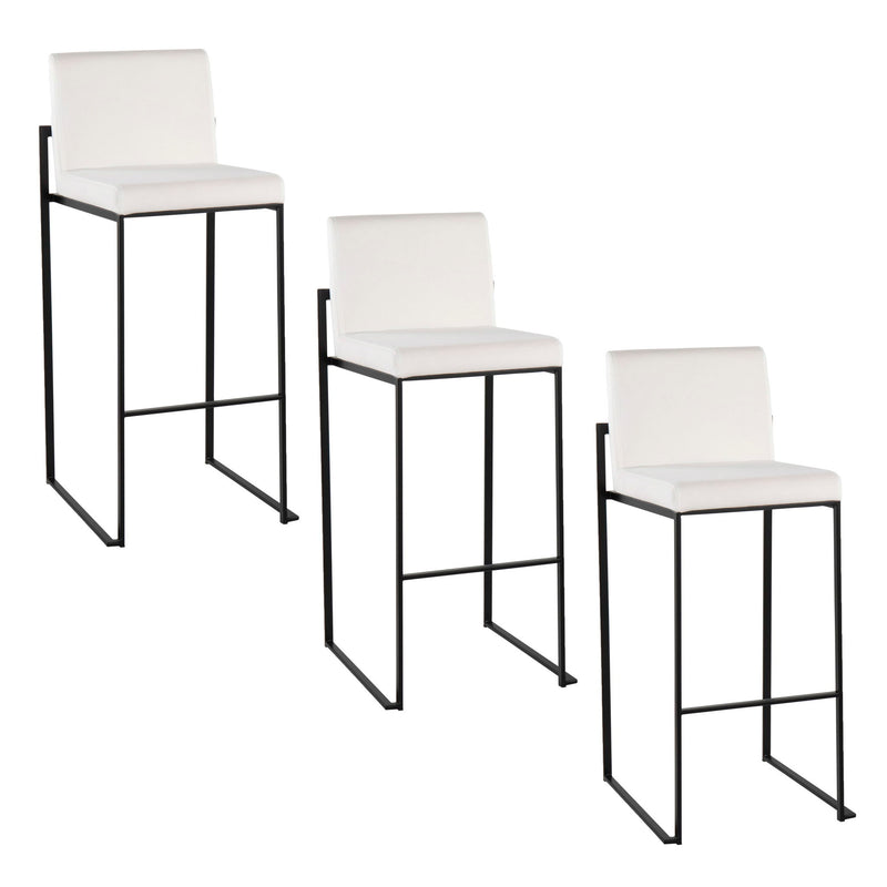 Lumi Source Fuji contemporary high back barstool with elegant design, featuring a sleek modern look and sturdy construction.