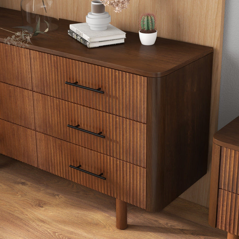 Logan - Dresser With 6 Drawers - Brown - R&R Furniture Gallery (Fountain Valley, CA)