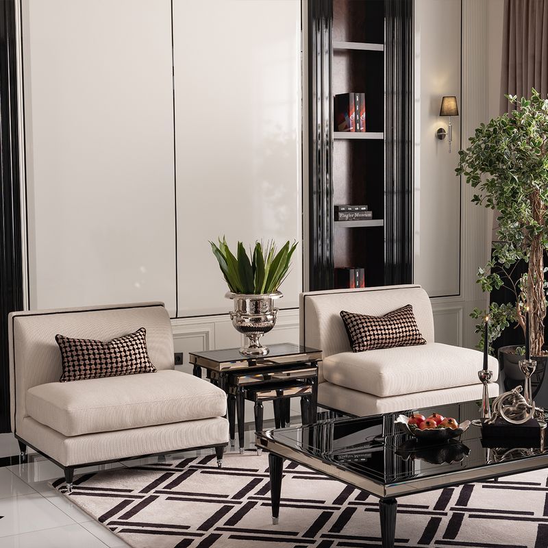 La Francaise - Nesting Tables (Set of 3) - Black Ice - R&R Furniture Gallery (Fountain Valley, CA)