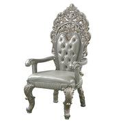 Sandoval - Arm Chair (Set of 2) - Beige Synthetic Leather & Champagne - R&R Furniture Gallery (Fountain Valley, CA)