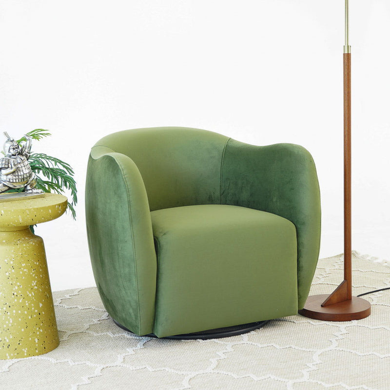 Renee - Swivel Chair - Green - R&R Furniture Gallery (Fountain Valley, CA)