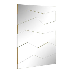 Fracture - Segmented Panel Mirror - Gold