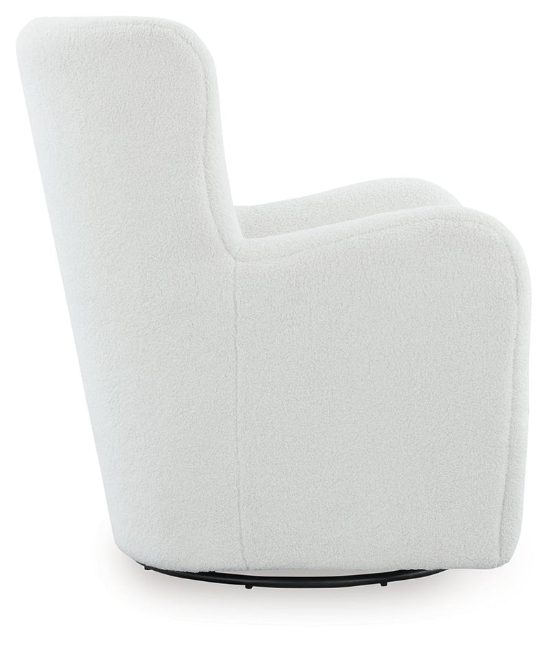 Rowenburg - Swivel Glider Accent Chair - R&R Furniture Gallery (Fountain Valley, CA)