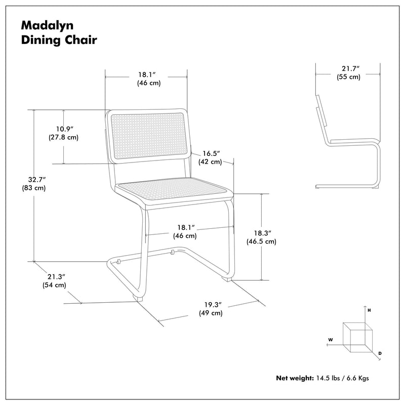 Madalyn - Dining Chair (Set of 2) - Brown - R&R Furniture Gallery (Fountain Valley, CA)