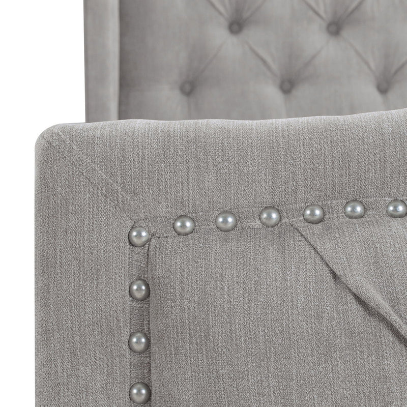 Marcella - Upholstered Shelter Headboard Bed Set - R&R Furniture Gallery (Fountain Valley, CA)