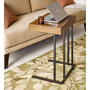 Wynn - Pull Up Table With Storage Compartment - Pecan - R&R Furniture Gallery (Fountain Valley, CA)
