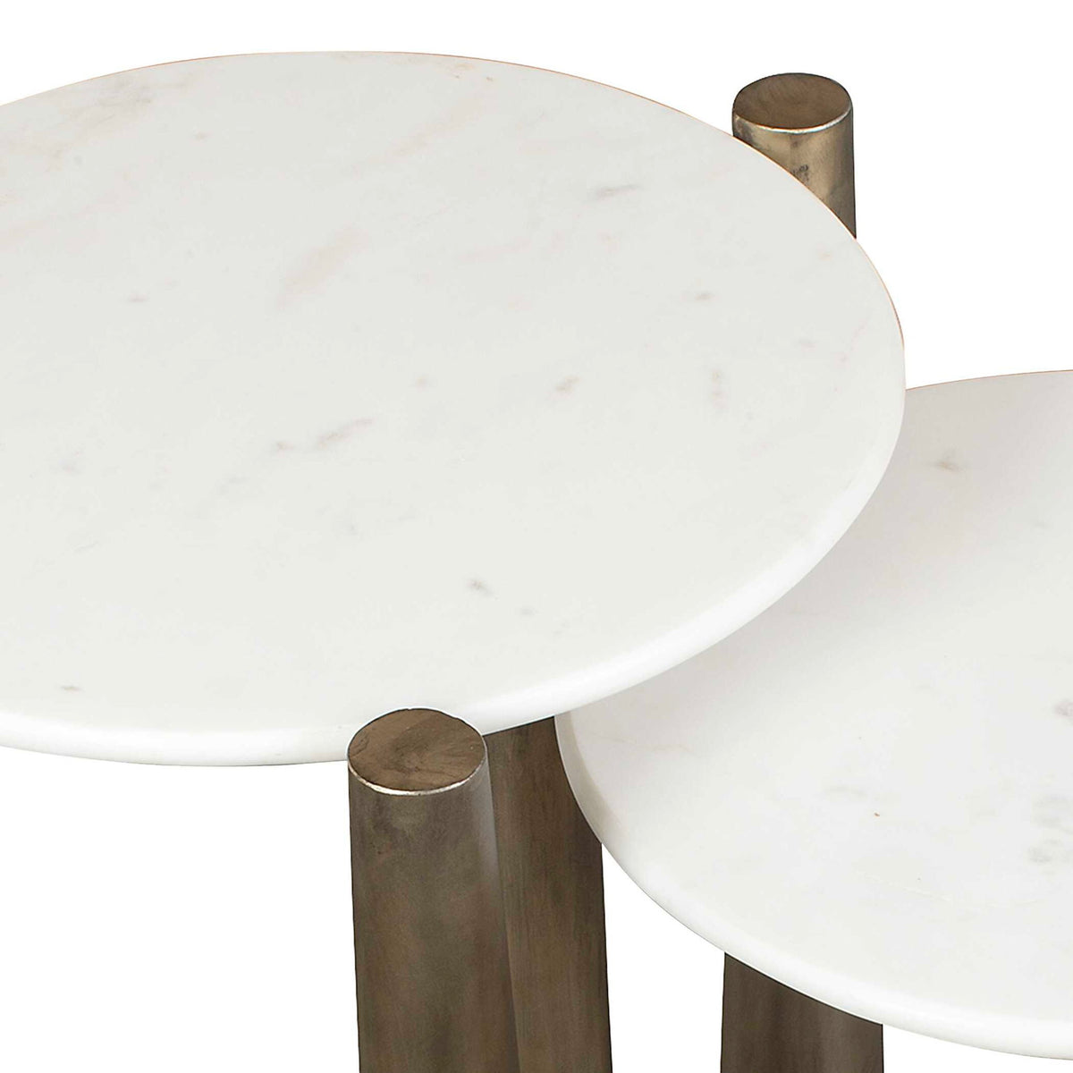 Claridge - Marble Nesting Tables (Set of 2) - White