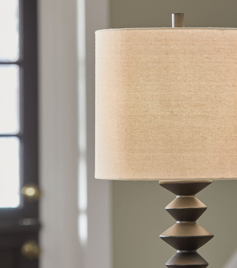 Luanndon - Poly Buffet Lamp - Black - R&R Furniture Gallery (Fountain Valley, CA)