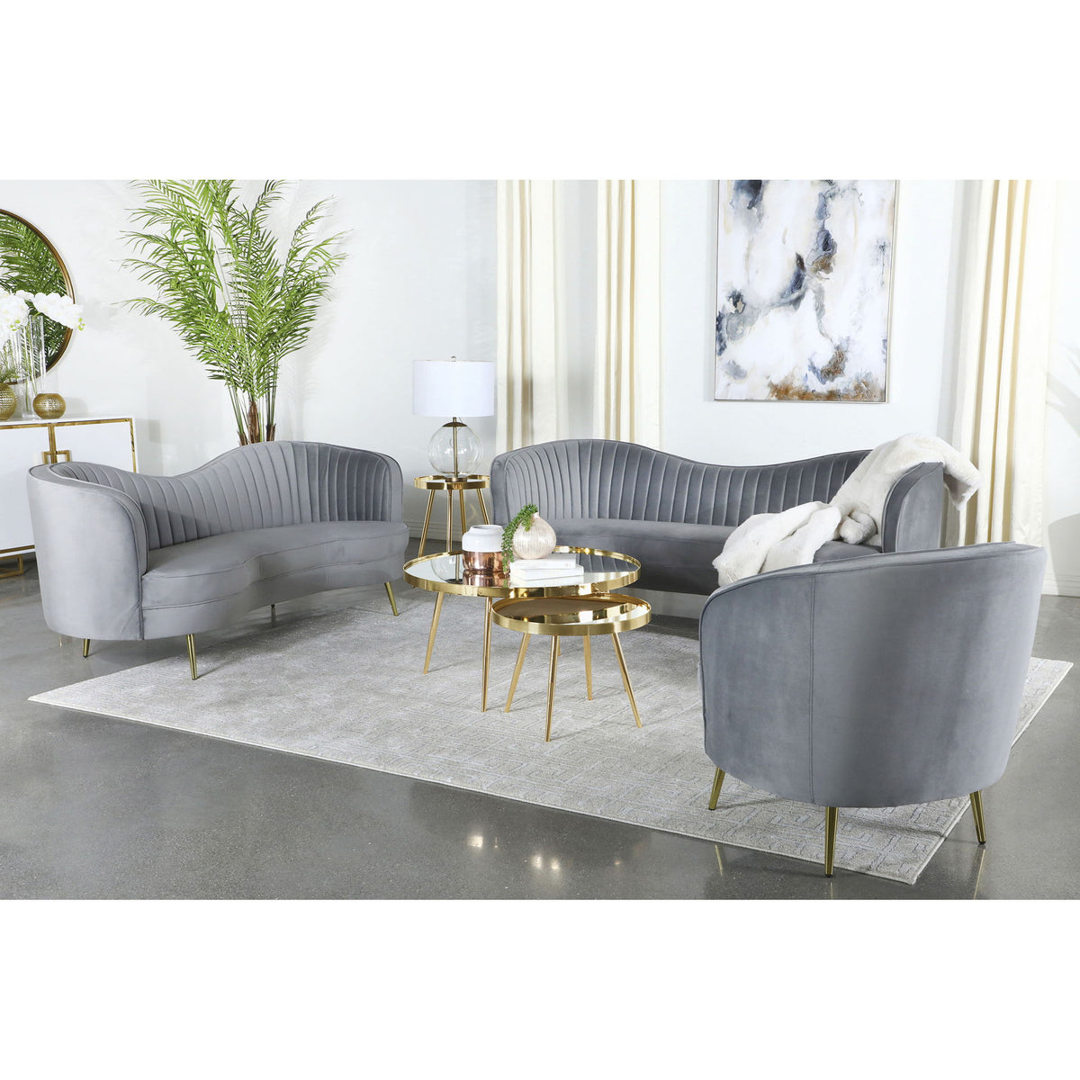 Tufted Upholstered Lounge Seating Chair