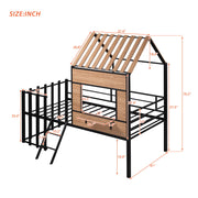 Loft Bed With Roof, Window, Guardrail, Ladder - R&R Furniture Gallery (Fountain Valley, CA)