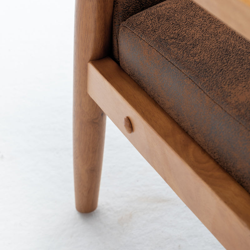 Wide Arm Chair - Light Brown - R&R Furniture Gallery (Fountain Valley, CA)