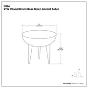 Otto - Cast Aluminum Side Table - Black - R&R Furniture Gallery (Fountain Valley, CA)