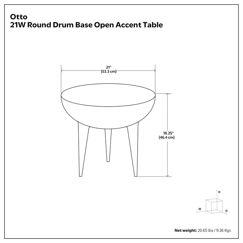 Otto - Cast Aluminum Side Table - Black - R&R Furniture Gallery (Fountain Valley, CA)