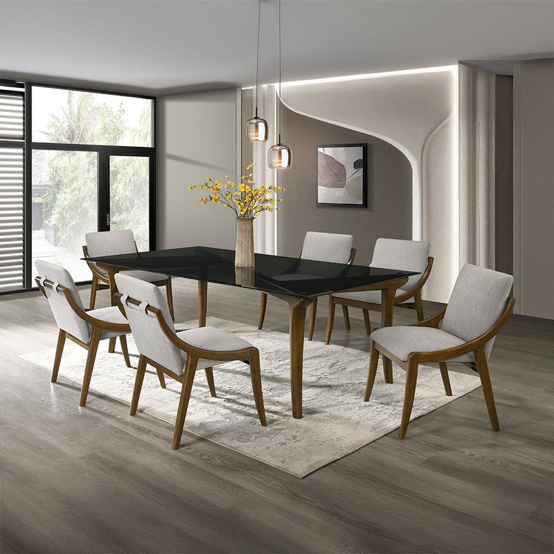Danzel - Side Chair (Set of 2) - Gray / Vintage Oak - R&R Furniture Gallery (Fountain Valley, CA)