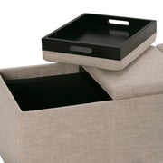 Avalon - Upholstered Storage Ottoman - R&R Furniture Gallery (Fountain Valley, CA)
