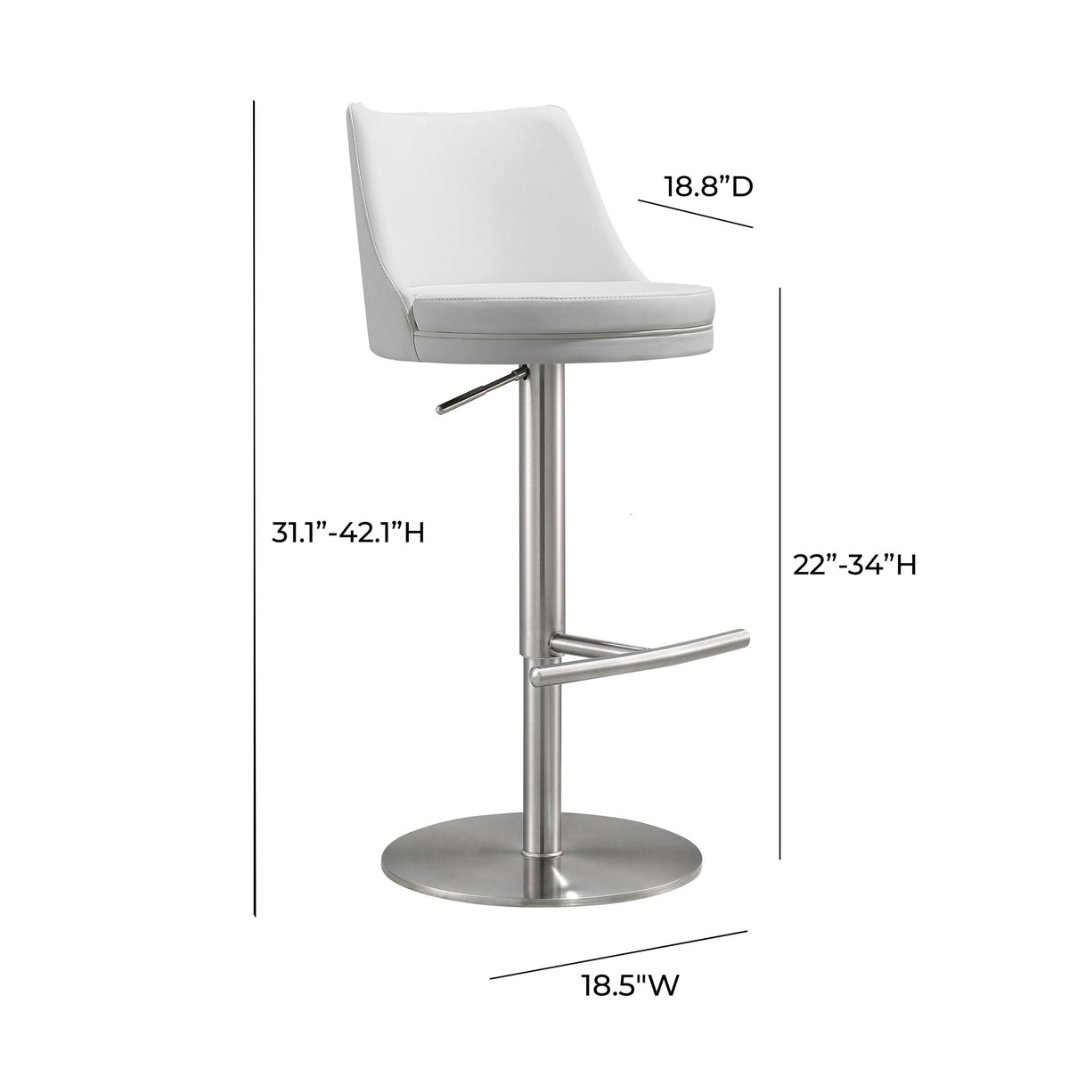 Reagan - Adjustable Stool - R&R Furniture Gallery (Fountain Valley, CA)
