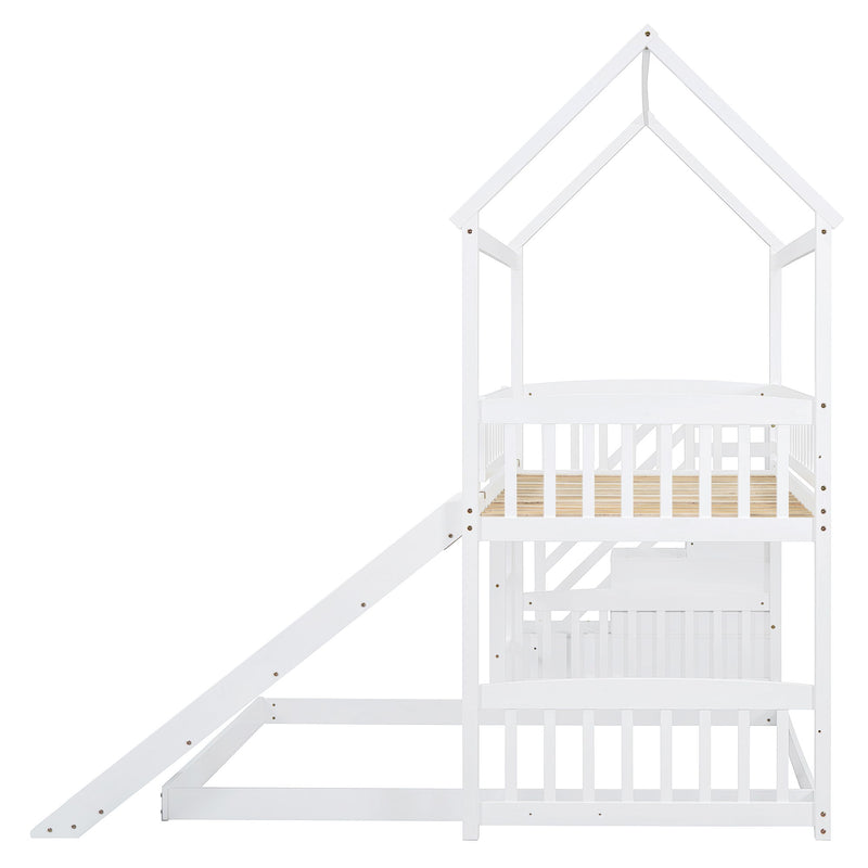 House Bunk Bed With Slide - R&R Furniture Gallery (Fountain Valley, CA)
