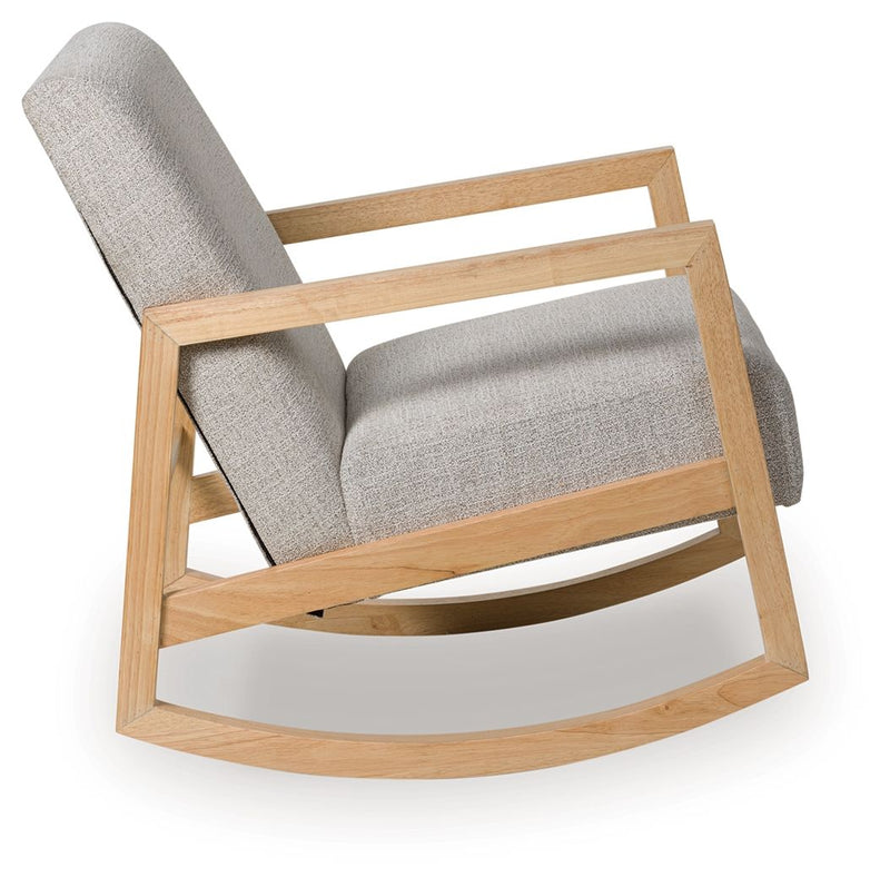 Wychworth - Accent Chair - Gray / Natural - R&R Furniture Gallery (Fountain Valley, CA)