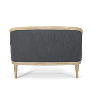 Noble House Inspired Style stationary loveseat with plush upholstery and modern design, shown in a cozy living room setting.