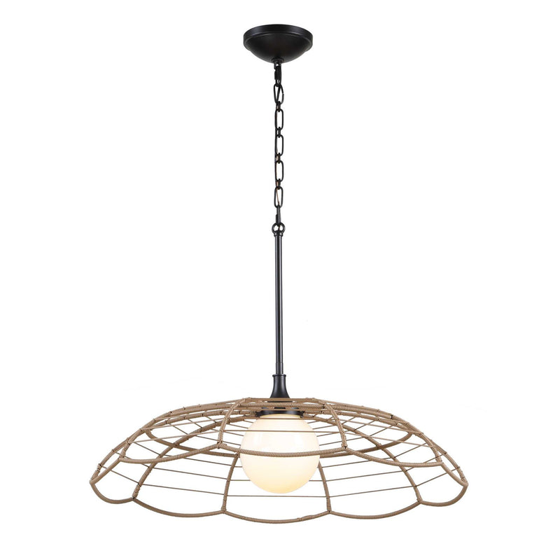 Lakeside - Indoor-Outdoor 1 Light Pendant - Black