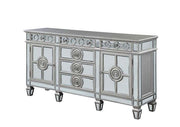 Varian - 36" Server - Mirrored & Antique Platinum - R&R Furniture Gallery (Fountain Valley, CA)