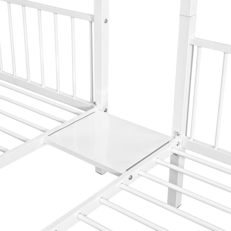 Triple Bunk Bed With Drawers And Guardrails - R&R Furniture Gallery (Fountain Valley, CA)