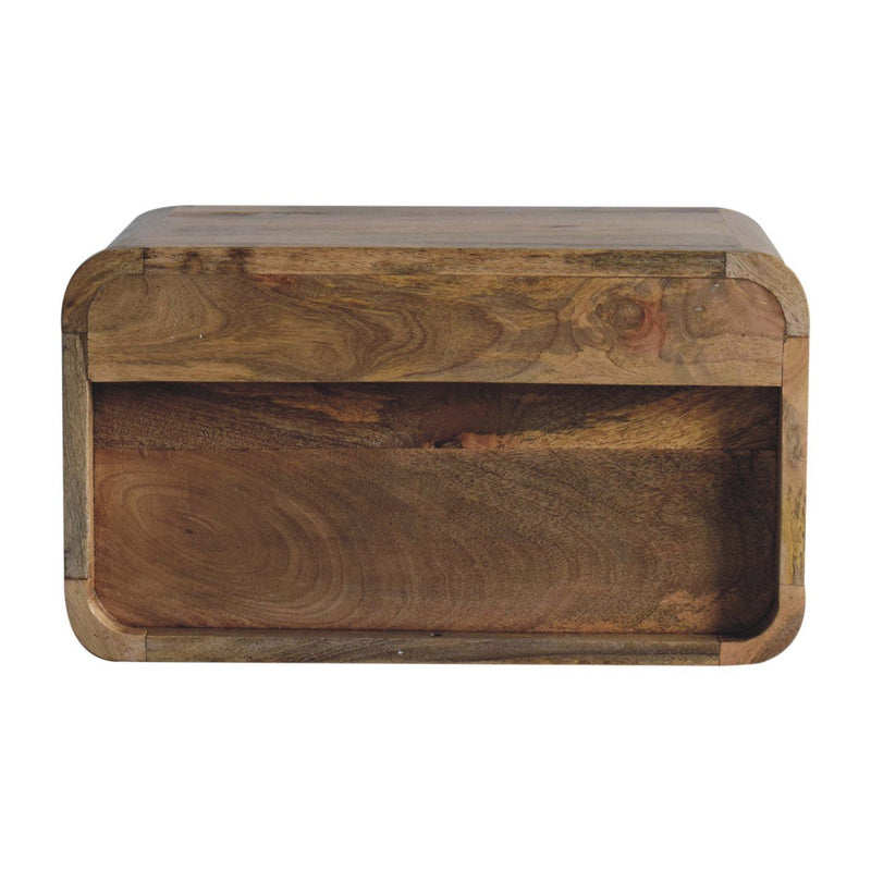 Curved Upper Slot Floating Nightstand - R&R Furniture Gallery (Fountain Valley, CA)