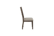Side Dining Chair With Ladder Back (Set of 2) - Gray - R&R Furniture Gallery (Fountain Valley, CA)