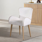 Adalynn - Side Chair (Set of 2) - Beige Boucle & Oak - R&R Furniture Gallery (Fountain Valley, CA)